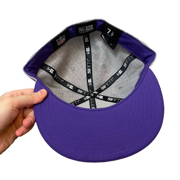 New era Minnesota Vikings Fitted hat 7 1/2 - Picture 3 of 4
